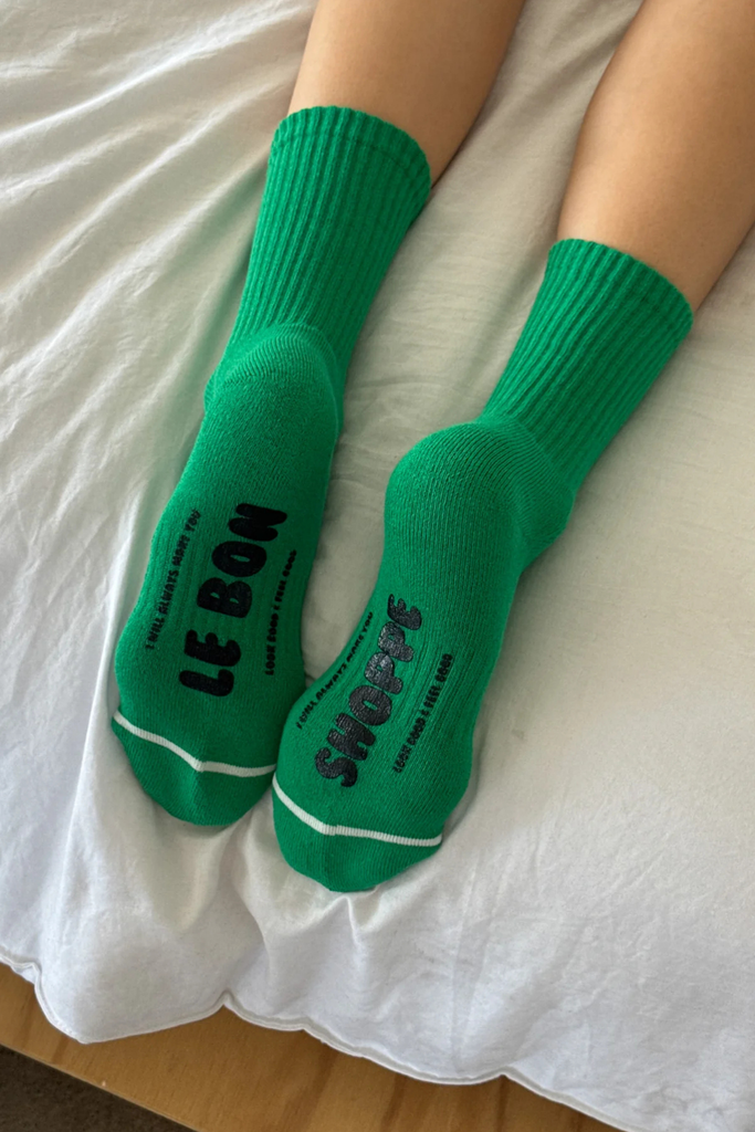 Le Specs Hugger Socks in Kelly at Parc Shop | Minneapolis, MN