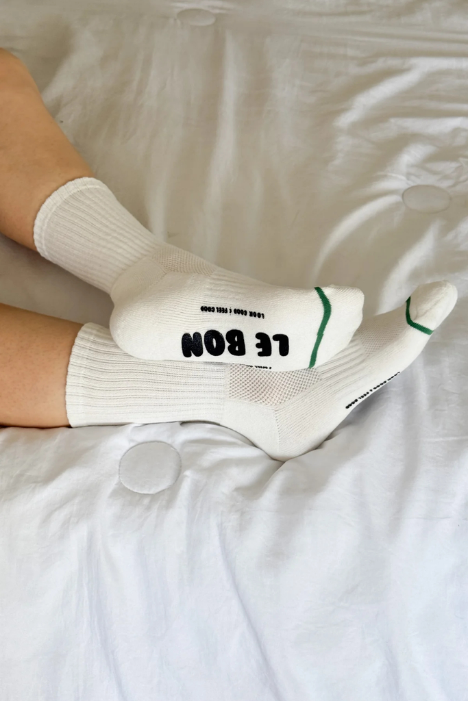 Le Bon Shoppe Hugger Socks in White at Parc Shop | Minneapolis, MN