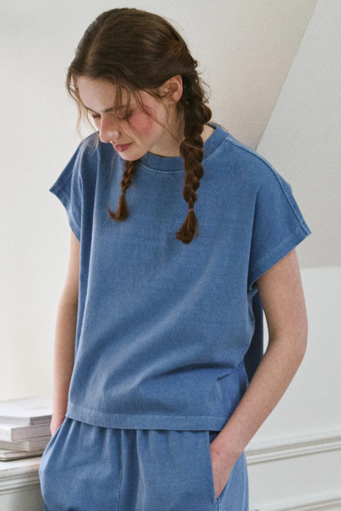 Le Bon Shoppe Jeanne Tee in Cornflower at Parc Shop | Minneapolis, MN