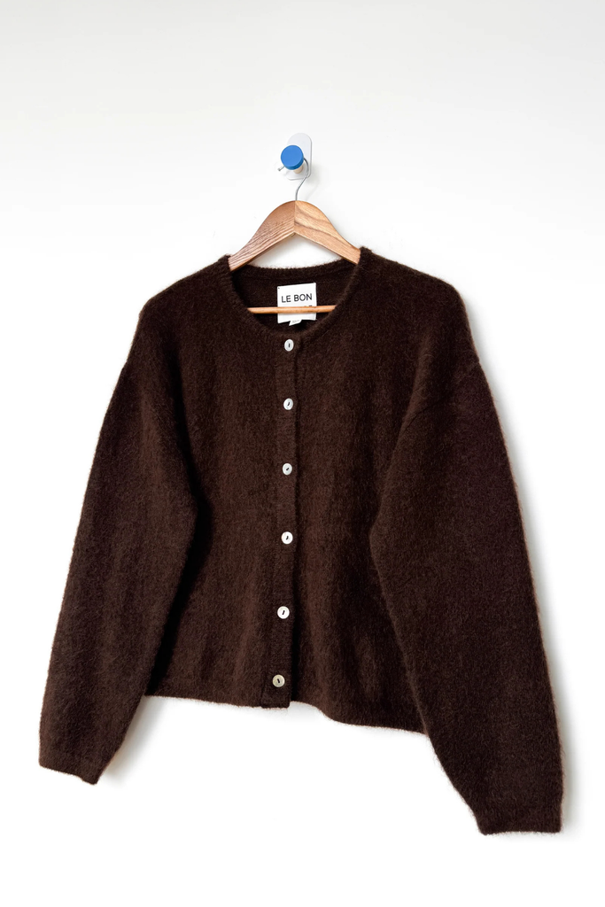 Le Bon Shoppe Leila Mohair Cardigan in Cocoa Bean at Parc Shop | Minneapolis, MN