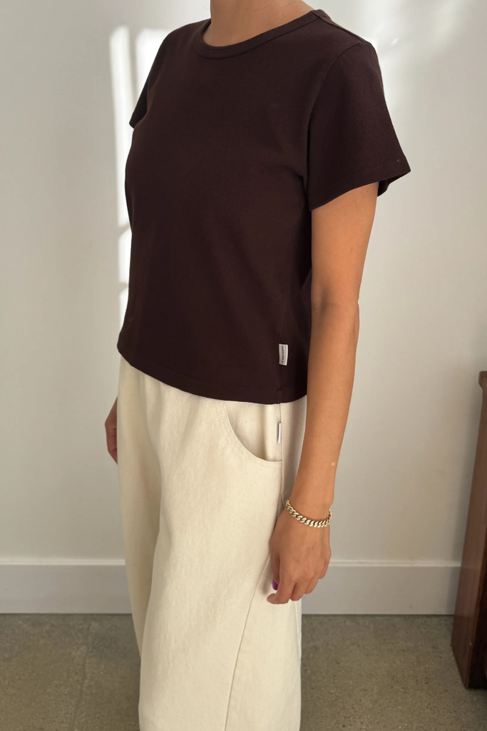 Le Bon Shoppe The Little Boy Tee in Dark Cacao at Parc Shop | Minneapolis, MN