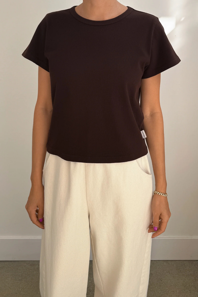 Le Bon Shoppe The Little Boy Tee in Dark Cacao at Parc Shop | Minneapolis, MN