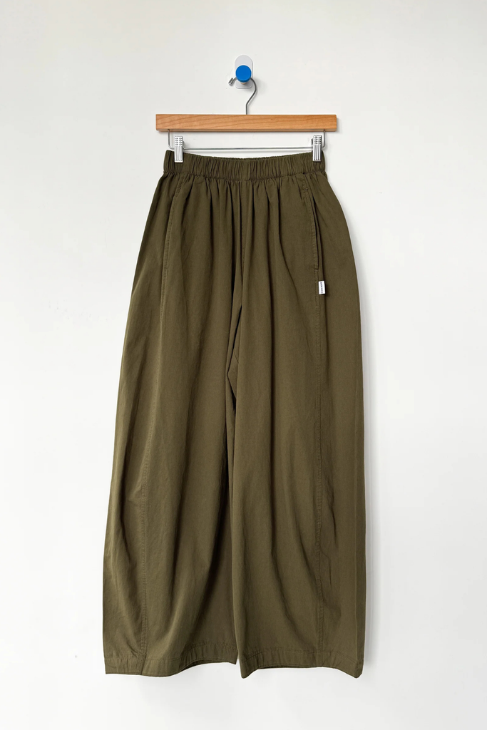 Le Bon Shoppe Parachute Pant in Olive Green at Parc Shop