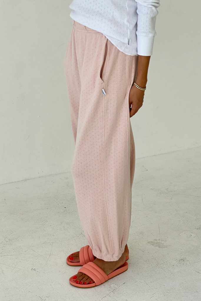 Le Bon Shoppe Pointelle Balloon Pant in Baby Pink at Parc Shop | Minneapolis, MN