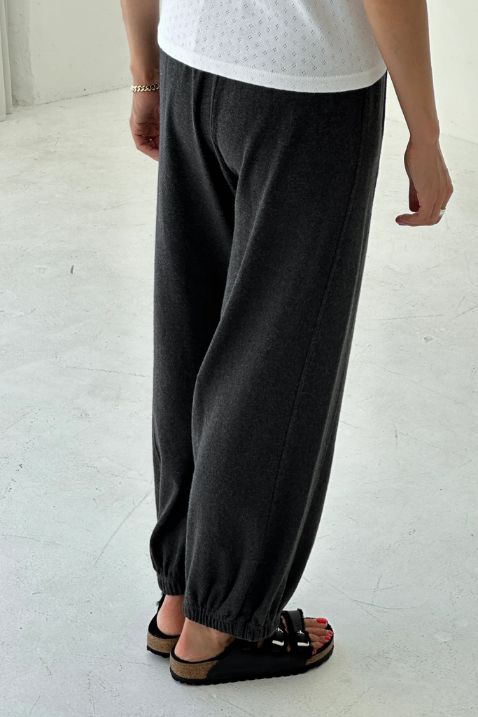 Le Bon Shoppe Pointelle Balloon Pant in Charcoal at Parc Shop | Minneapolis, MN