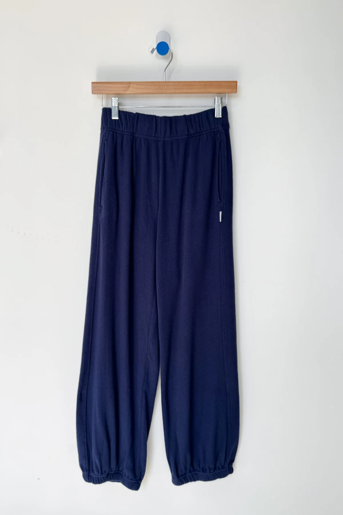 Le Bon Shoppe Pointelle Balloon Pant in Navy at Parc Shop | Minneapolis, MN