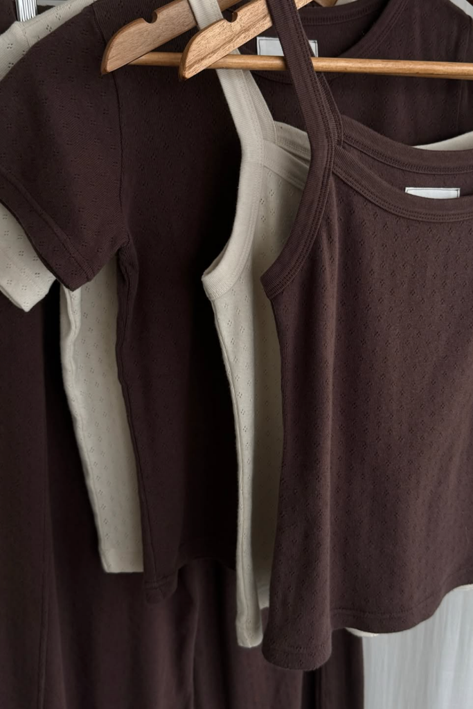 Donni Pointelle Eve Cami in Chocolate at Parc Shop | Minneapolis, MN