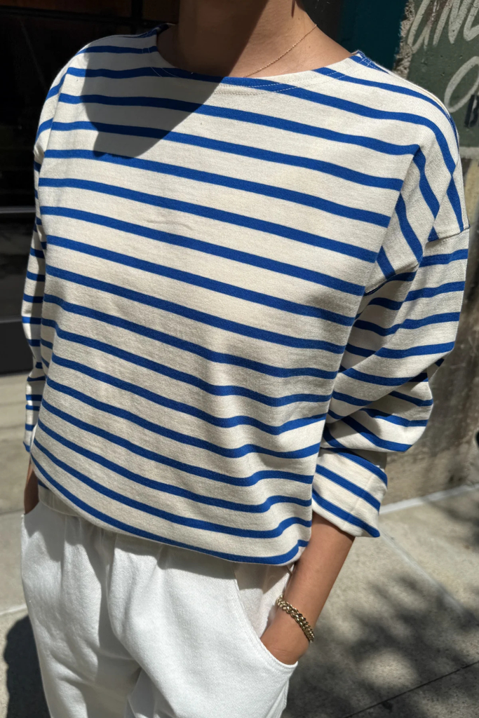 Le Bon Shoppe Sailor Top in Blue Stripe/Cream at Parc Shop | Minneapolis, MN