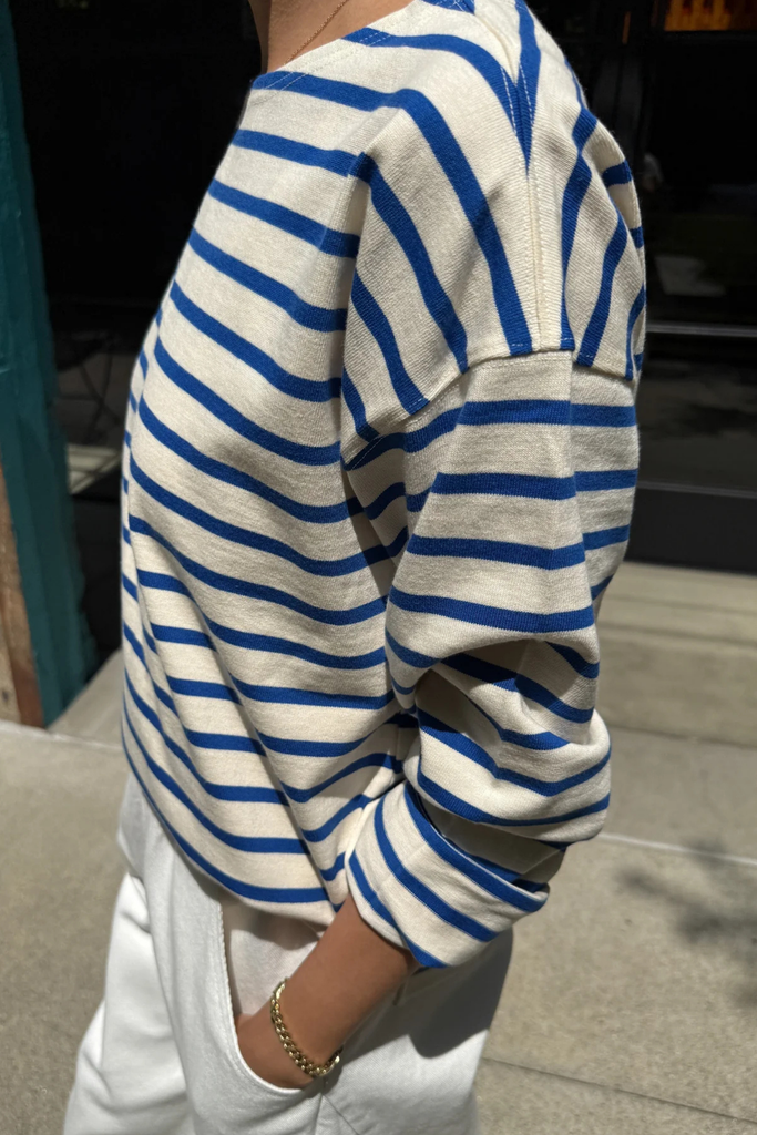 Le Bon Shoppe Sailor Top in Blue Stripe/Cream at Parc Shop | Minneapolis, MN