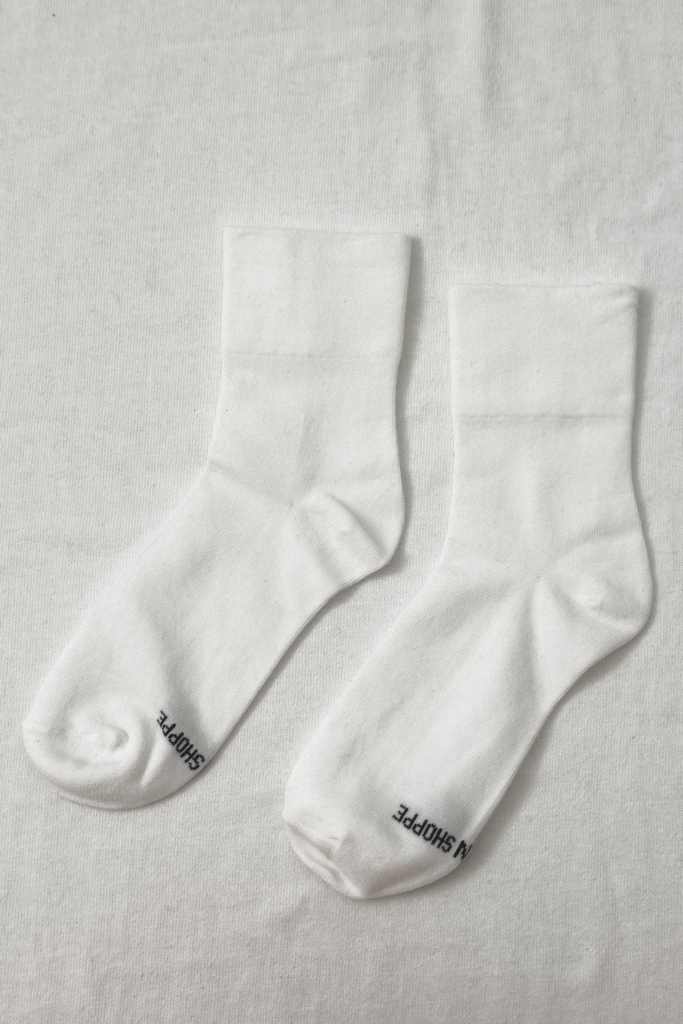 Le Bon Shoppe Sneaker Socks in Classic White at Parc Shop
