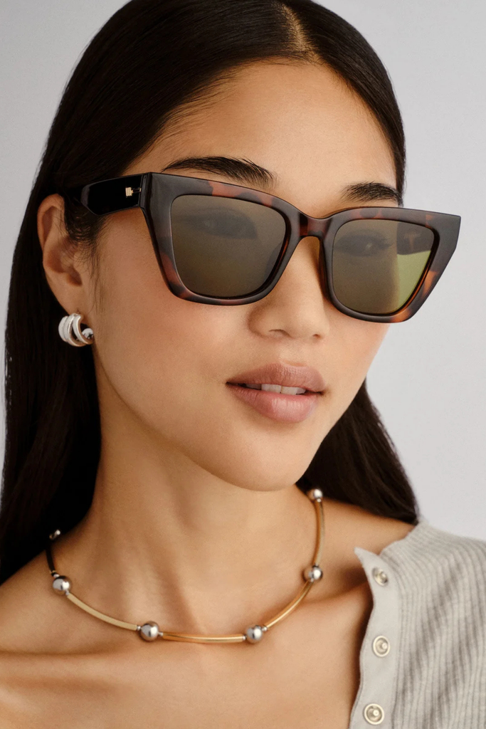 Le Specs Le Coeur Sunglasses in Dark Tort at Parc Shop | Minneapolis, MN