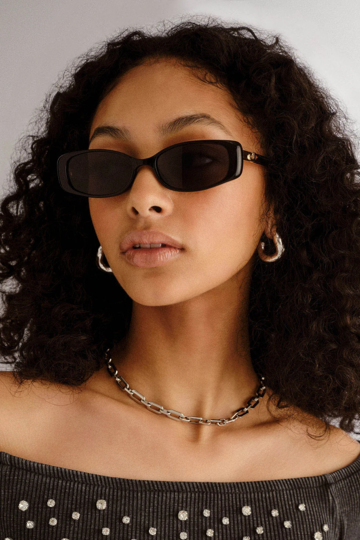 Le Specs Lil Starlight Sunglasses in Black at Parc Shop