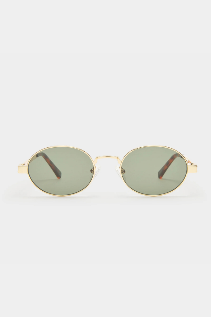 Le Specs Poseidon Deux Sunglasses in Gold Khaki at Parc Shop | Minneapolis, MN