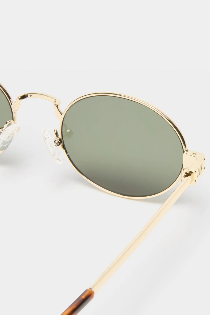 Le Specs Poseidon Deux Sunglasses in Gold Khaki at Parc Shop | Minneapolis, MN