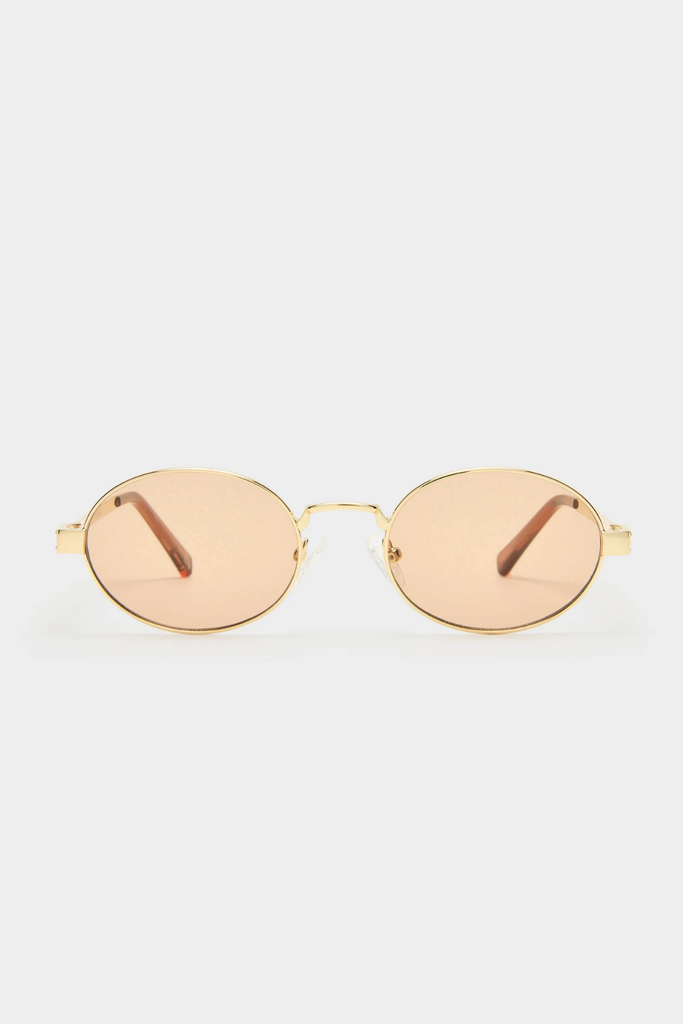 Le Specs Poseidon Deux Sunglasses in Gold Tan Tint at Parc Shop | MInneapolis, MN
