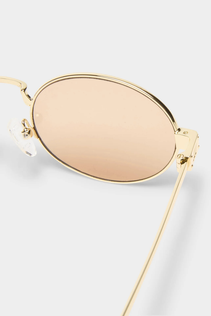 Le Specs Poseidon Deux Sunglasses in Gold Tan Tint at Parc Shop | MInneapolis, MN