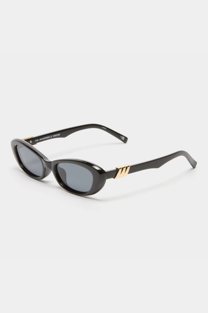 Le Specs The Whisperer Sunglasses (Polarized) in Black at Parc Shop | Minneapolis, MN