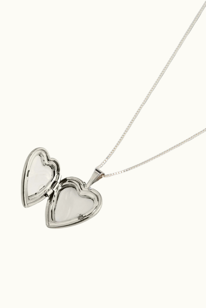 Lisbeth Heart Locket Necklace in Sterling Silver at Parc Shop | Minneapolis, MN