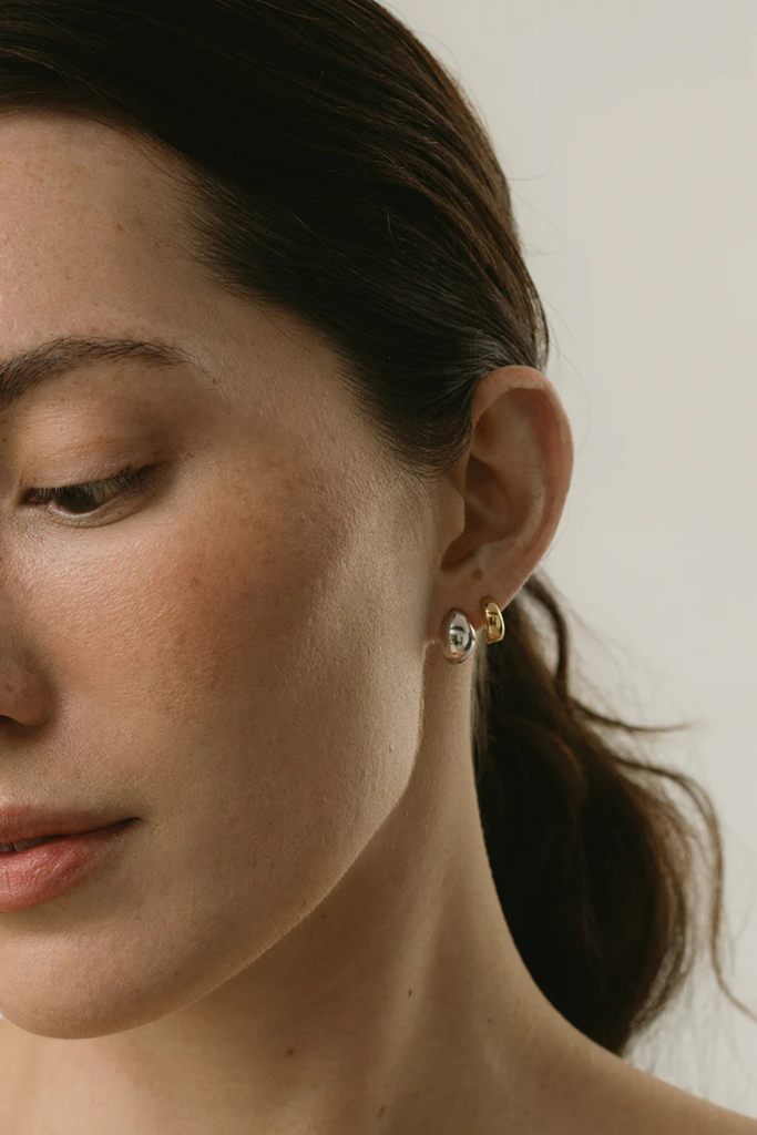 Maslo Crescent Earrings in Gold at Parc Shop | Minneapolis, MN