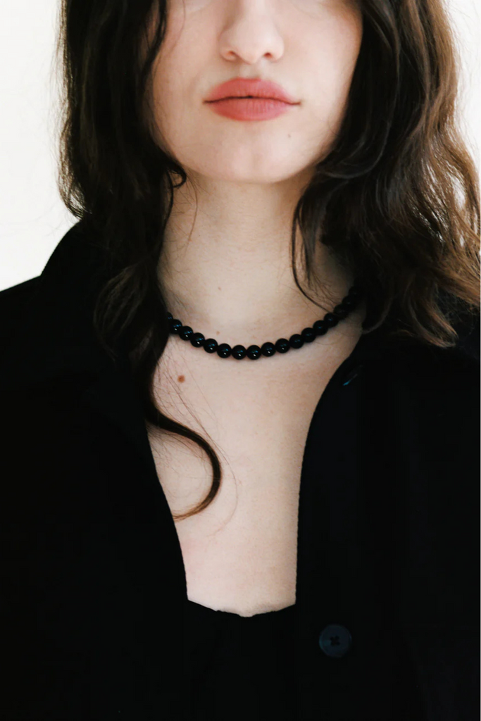 Maslo Frances Necklace in Black Onyx & Sterling Silver at Parc Shop | Minneapolis, MN