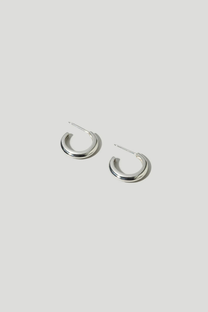 Maslo Medium Classic Hoops in Sterling Silver at Parc SHop
