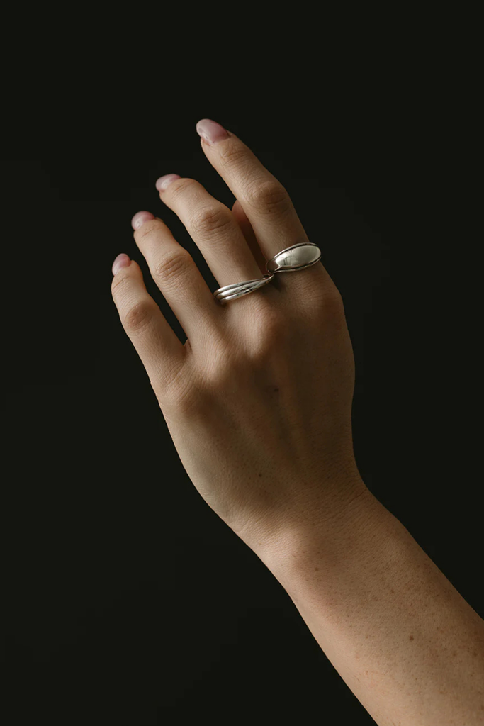 Maslo Outlined Dome Ring in Sterling Silver at Parc Shop | Minneapolis, MN