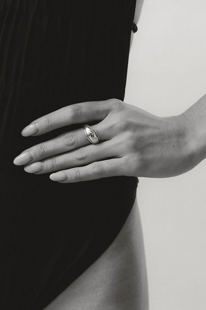 Maslo Outlined Dome Ring in Sterling Silver at Parc Shop | Minneapolis, MN