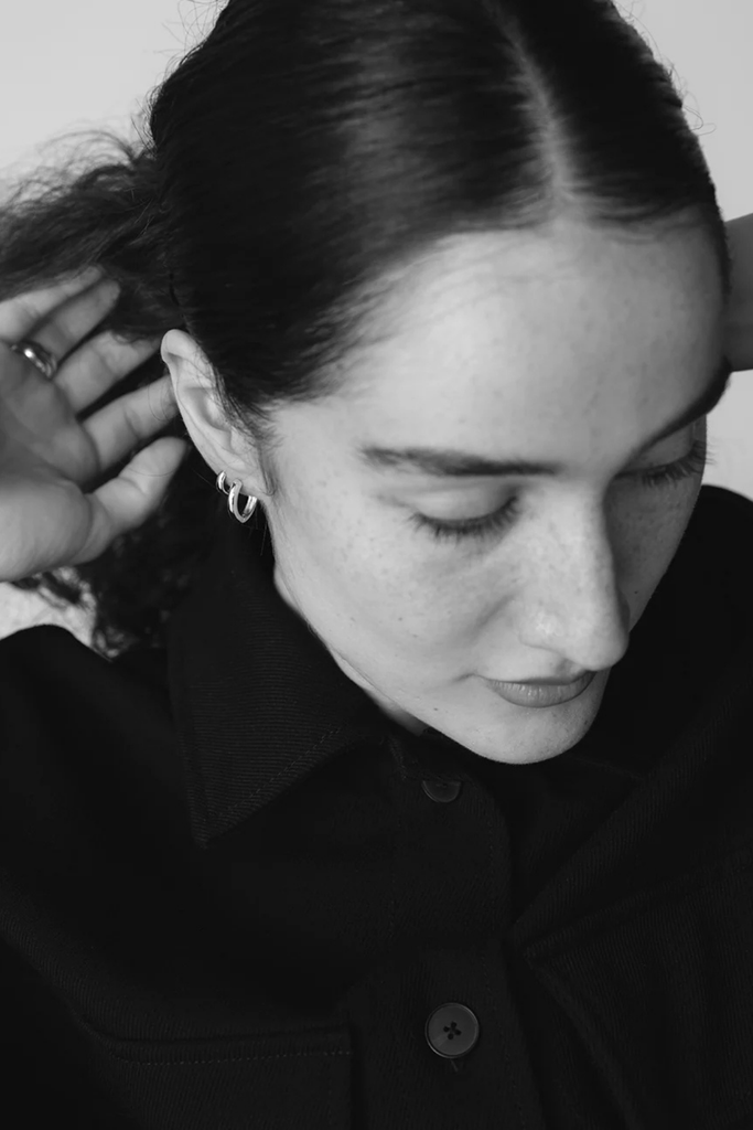 Maslo Small Hoop Earrings in Sterling Silver at Parc Shop | Minneapolis, MN