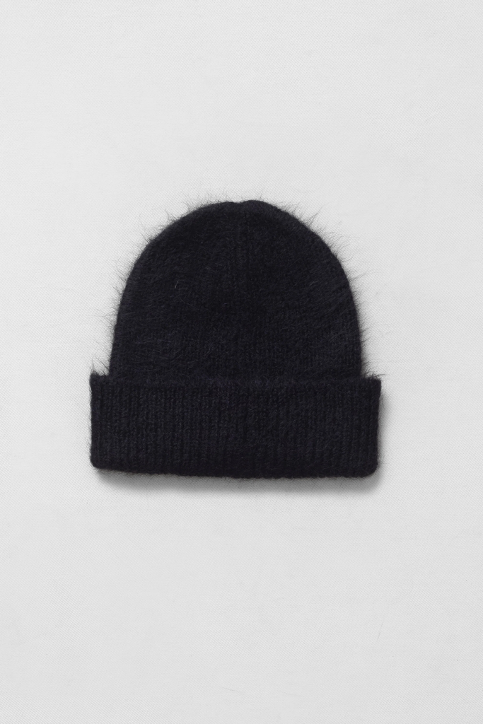 Micaela Greg Brushed Rib Hat in Black at Parc Shop  | Minneapolis, MN