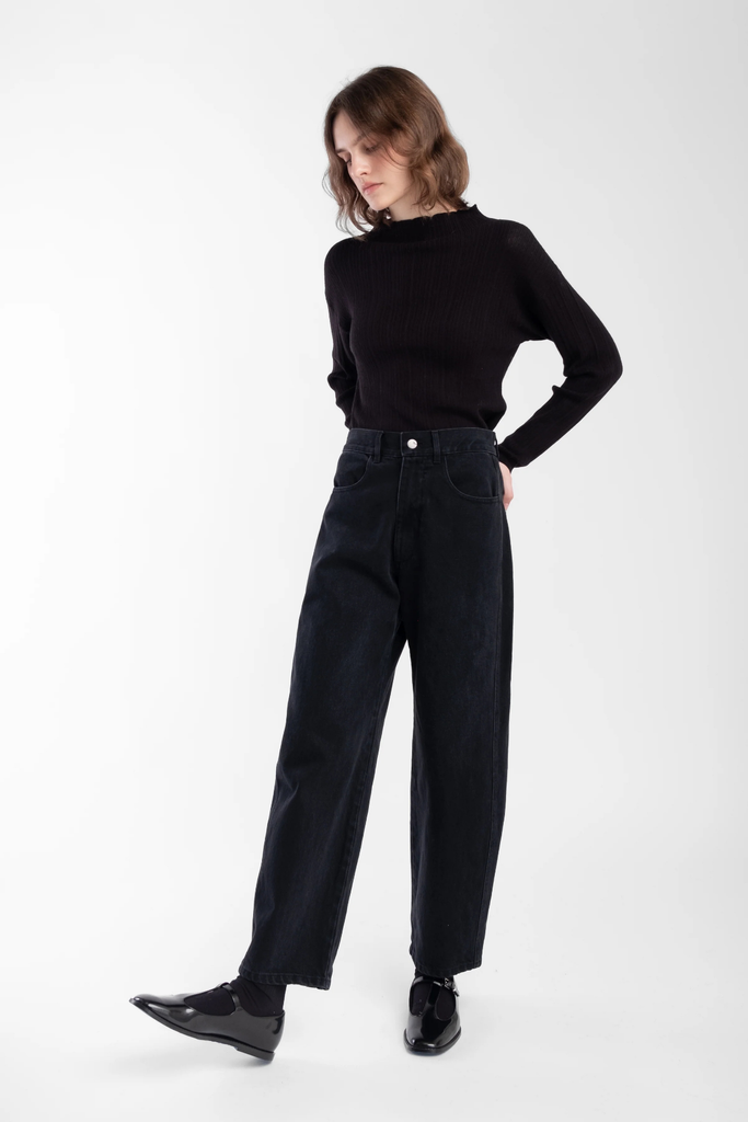 Micaela Greg Isla Rib Top in Black at Parc Shop | Minneapolis, MN 