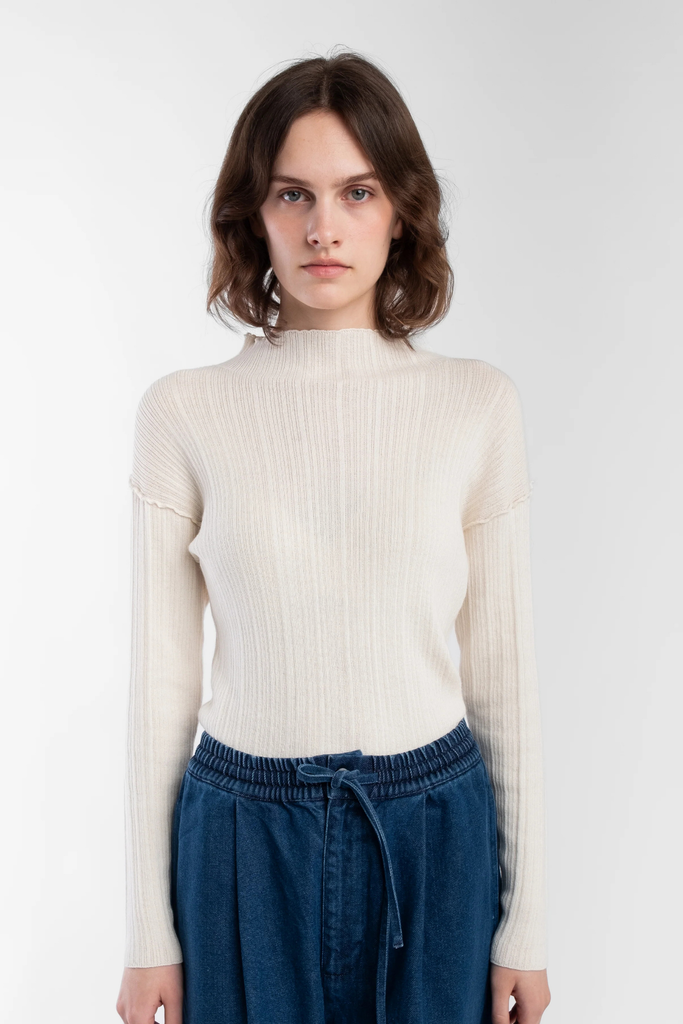 Micaela Greg Isla Rib Top in Cream at Parc Shop | Minneapolis, MN