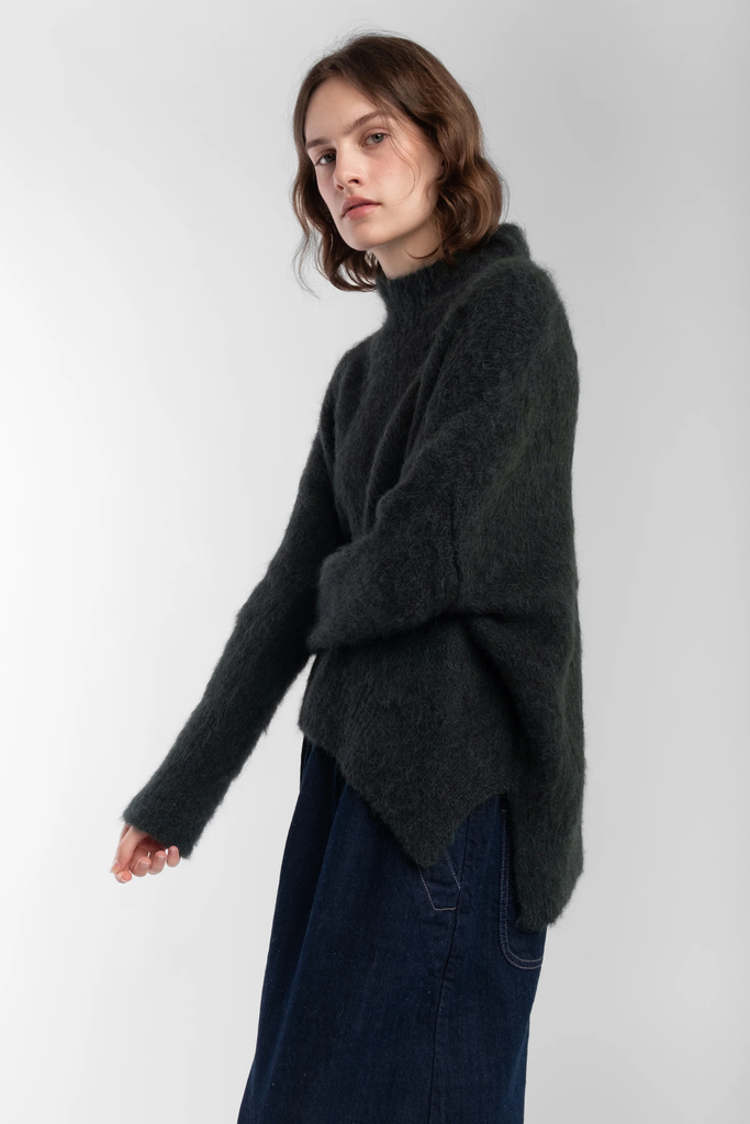 Micaela Greg Loft Sweater in Forest at Parc Shop | Minneapois, MN