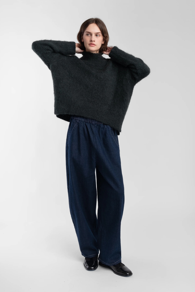 Micaela Greg Loft Sweater in Forest at Parc Shop | Minneapois, MN