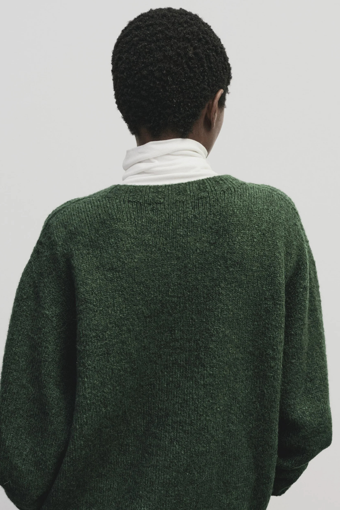 Mijeong Park Alpaca Blend Wholegarment Knit in Green at Parc Shop | Minneapolis, MN
