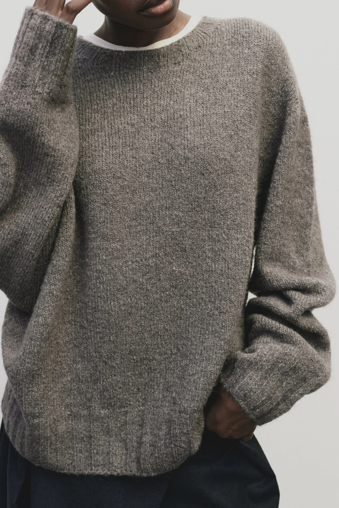 Mijeong Park Alpaca Blend Wholegarment Knit in Gray at Parc Shop | Minneapolis, MN