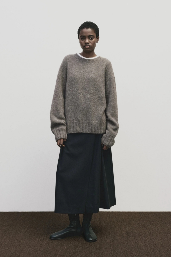 Mijeong Park Alpaca Blend Wholegarment Knit in Gray at Parc Shop | Minneapolis, MN