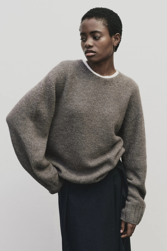 Mijeong Park Alpaca Blend Wholegarment Knit in Gray at Parc Shop | Minneapolis, MN