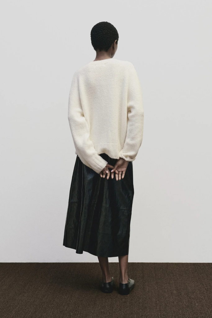 Mijeong Park Alpaca Blend Wholegarment Knit in Ivory at Parc Shop | Minneapolis, MN
