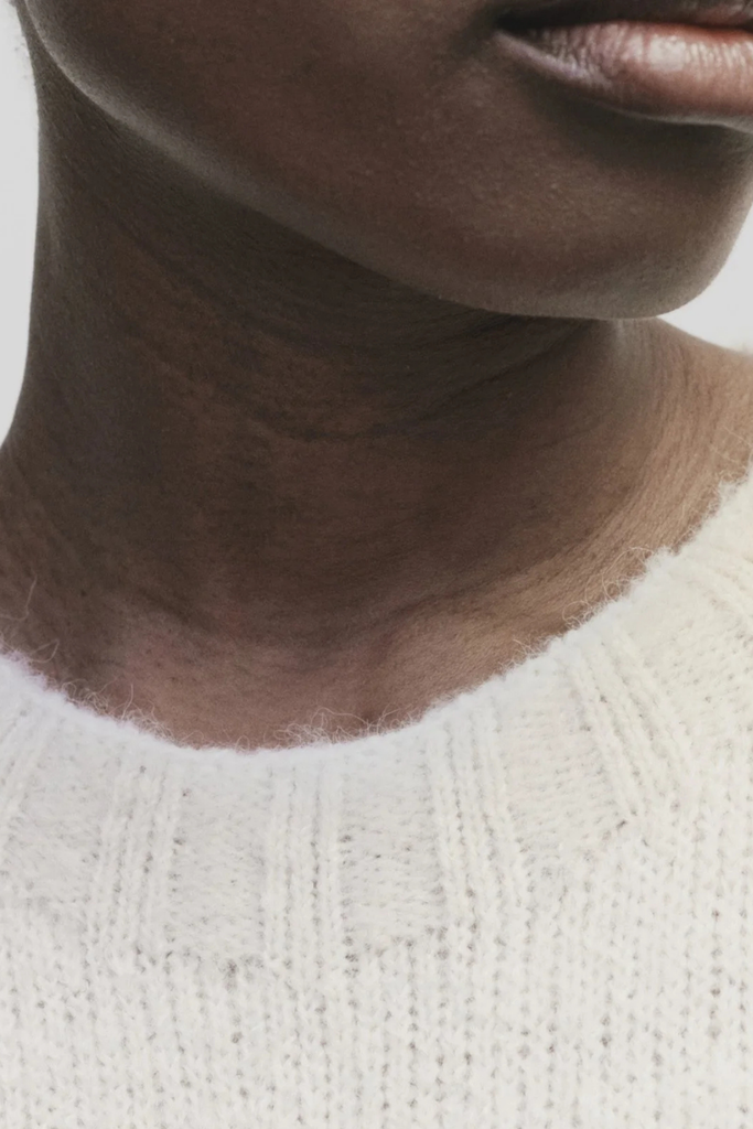 Mijeong Park Alpaca Blend Wholegarment Knit in Ivory at Parc Shop | Minneapolis, MN