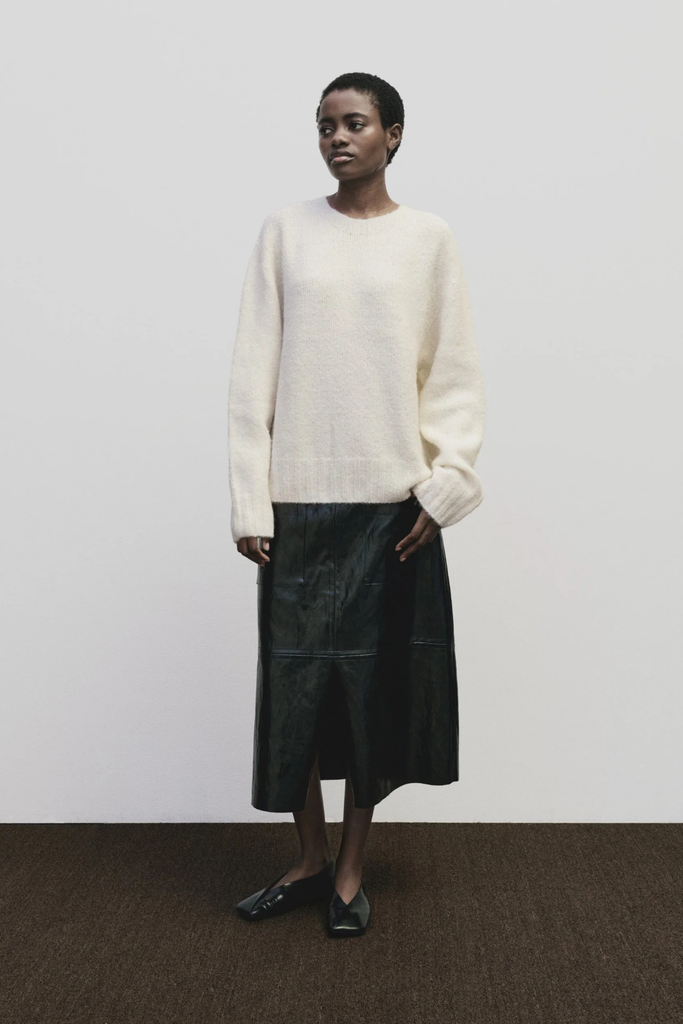 Mijeong Park Alpaca Blend Wholegarment Knit in Ivory at Parc Shop | Minneapolis, MN