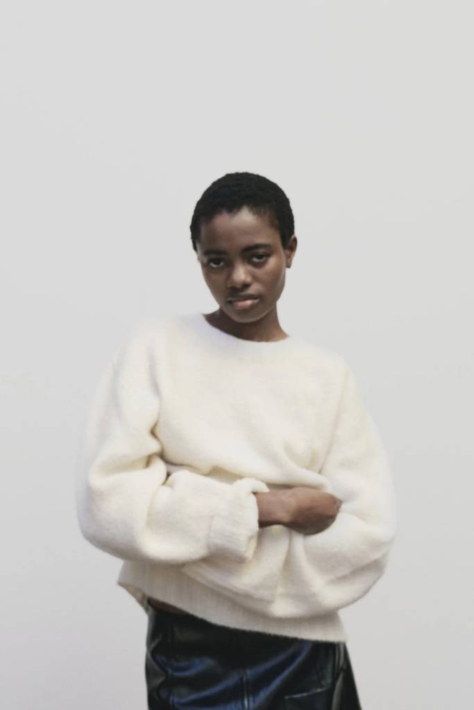Mijeong Park Alpaca Blend Wholegarment Knit in Ivory at Parc Shop | Minneapolis, MN