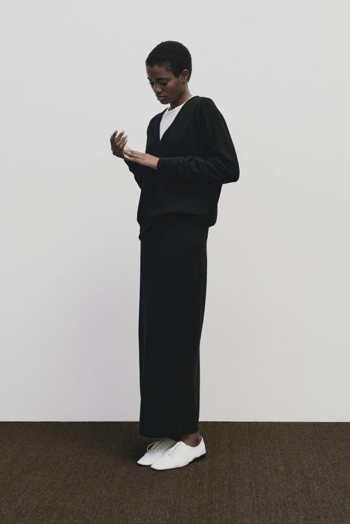 Mijeong Park Cashmere Blend V-Neck Knit in Black at Parc Shop | Minneapolis, MN