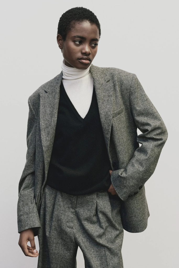 Mijeong Park Cashmere Blend V-Neck Knit in Black at Parc Shop | Minneapolis, MN