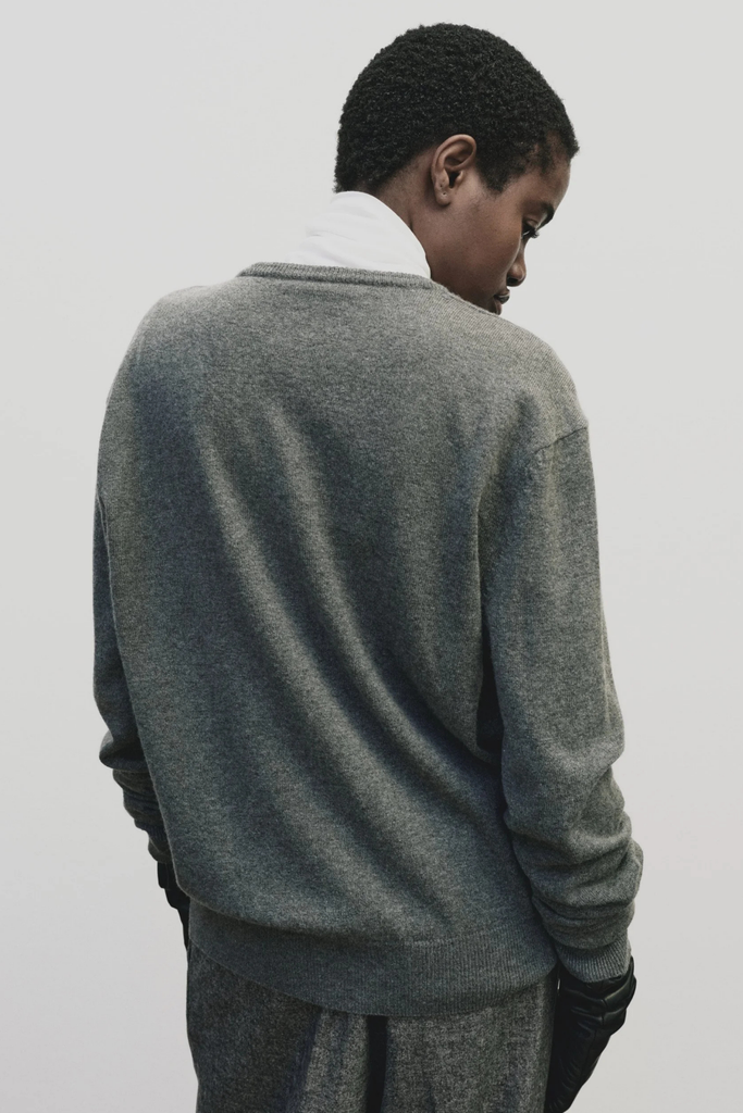 Mijeong Park Cashmere Blend V-Neck Knit in Gray at Parc Shop | Minneapolis, MN