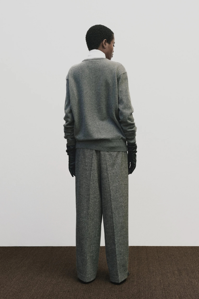 Mijeong Park Cashmere Blend V-Neck Knit in Gray at Parc Shop | Minneapolis, MN