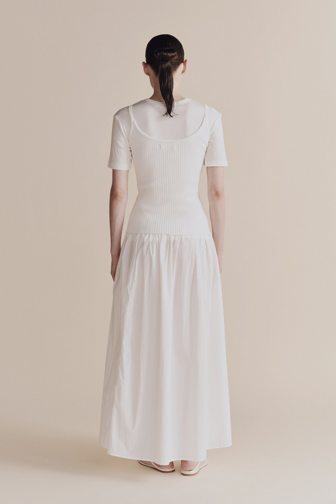 Mijeong Park Gathered Maxi Skirt in White at Parc Shop | Minneapolis, MN