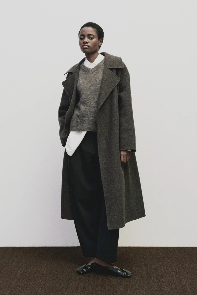 Mijeong Park Handmade Belted Wool Coat in Brown at Parc Shop | Minneapolis, MN