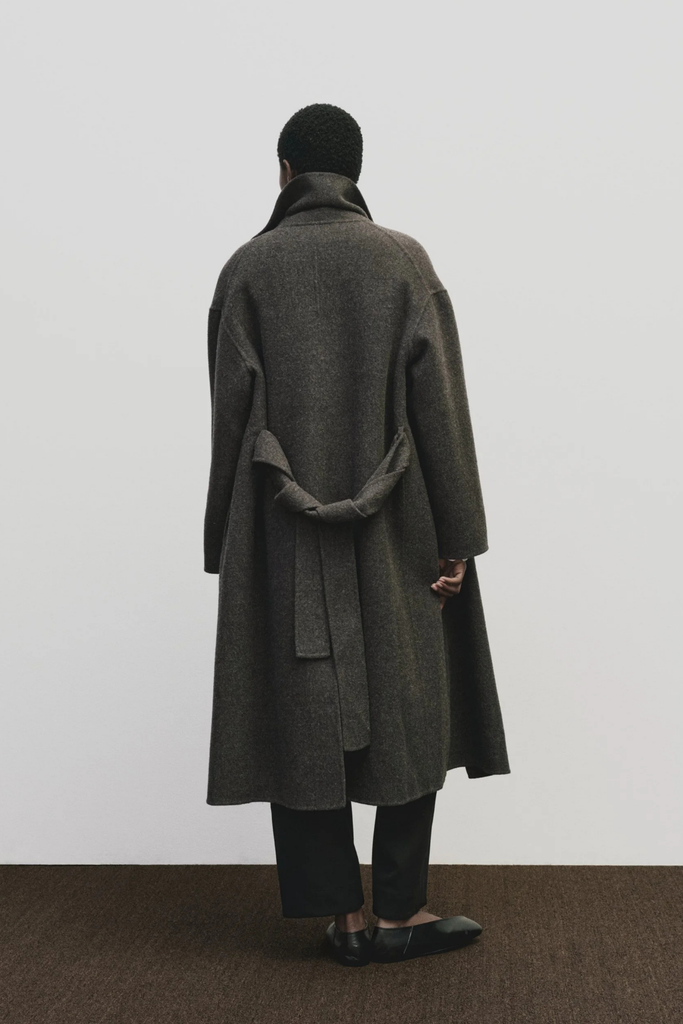 Mijeong Park Handmade Belted Wool Coat in Brown at Parc Shop | Minneapolis, MN