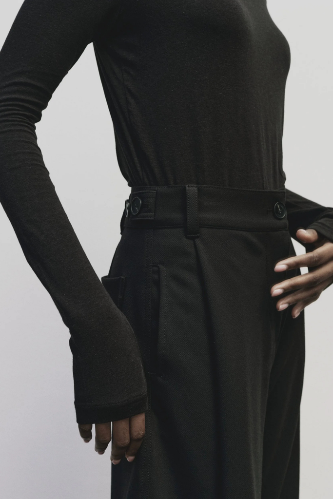 Mijeong Park Pleated Barrel Leg Pant in Black at Parc Shop | Minneapolis, MN