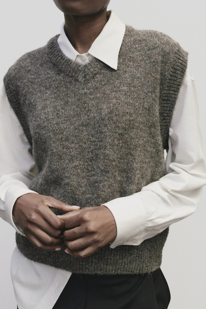 Mijeong Park Textured Oversized Shirt in Ivory at Parc Shop | Minneapolis, MN